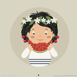 吃瓜女孩简单图画,揭秘网络热议背后的趣味与思考